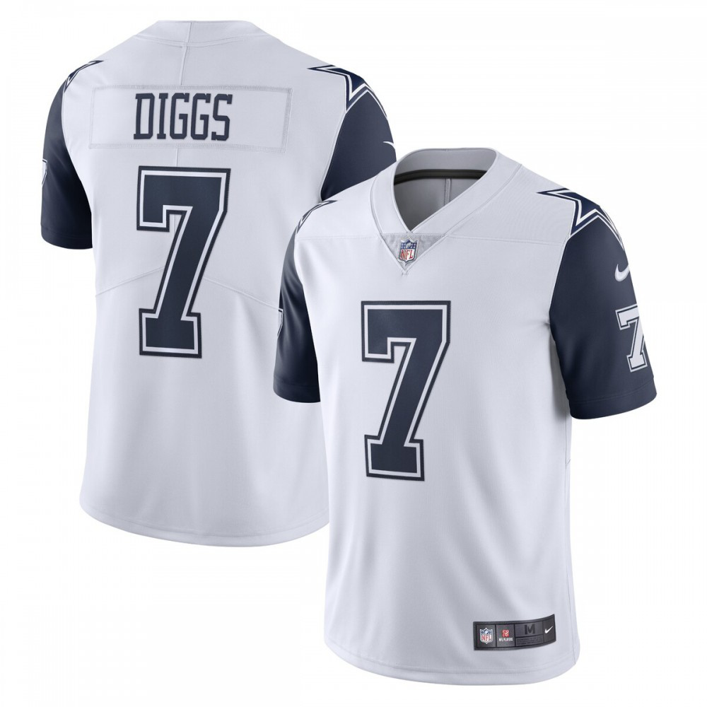 Trevon Diggs Dallas Cowboys Nike Limited Vapor Jersey - White-GridironStore